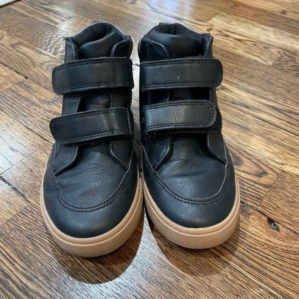 Cat & Jack Xavier Black and Tan Kids Sneakers Size 12 toddler boy